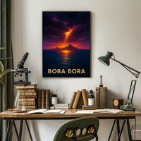Bora Bora Sunset Poster