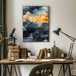 Dreamy Celestial Night Sky: Space or Astronomy Poster