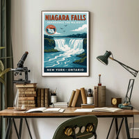Niagara Falls Experience the Majesty Poster PosterGoat