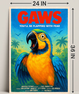 Gaws  Youll Be Flapping with Fear Poster PosterGoat