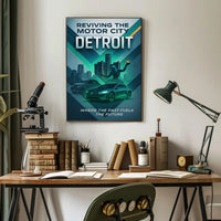 Reviving the Motor City Detroit Poster PosterGoat