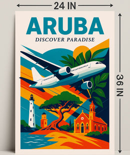 Discover Paradise in Aruba Poster PosterGoat