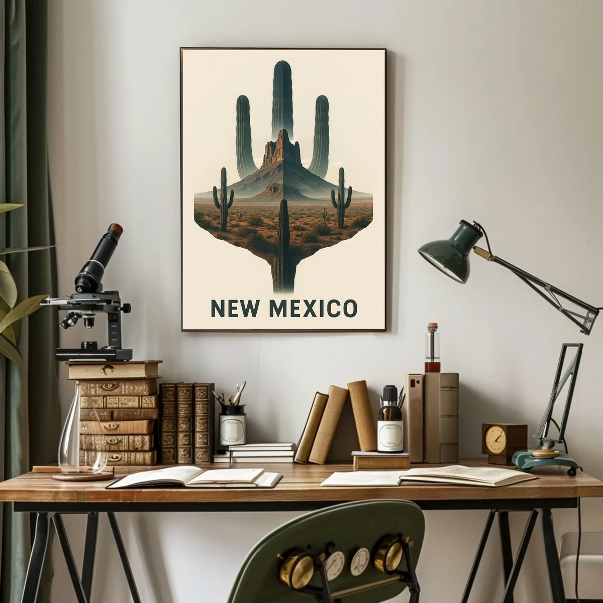 New Mexico Desert Landscape Poster