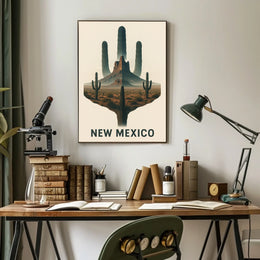 New Mexico Desert Landscape Poster
