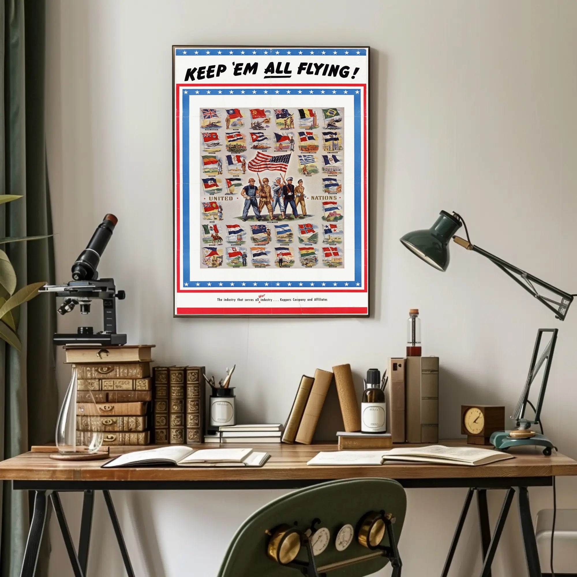KEEP 'EM ALL FLYING WWII Poster