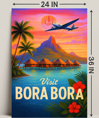 Visit Bora Bora Poster PosterGoat