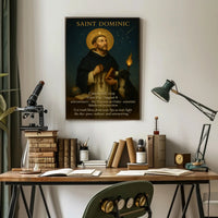 Saint Dominic Classic Vintage Religious Heritage Poster