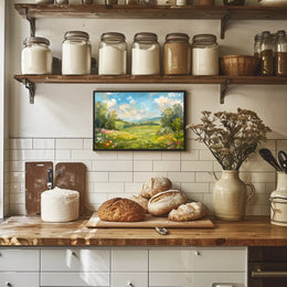 Serene Meadow Blossoms Poster