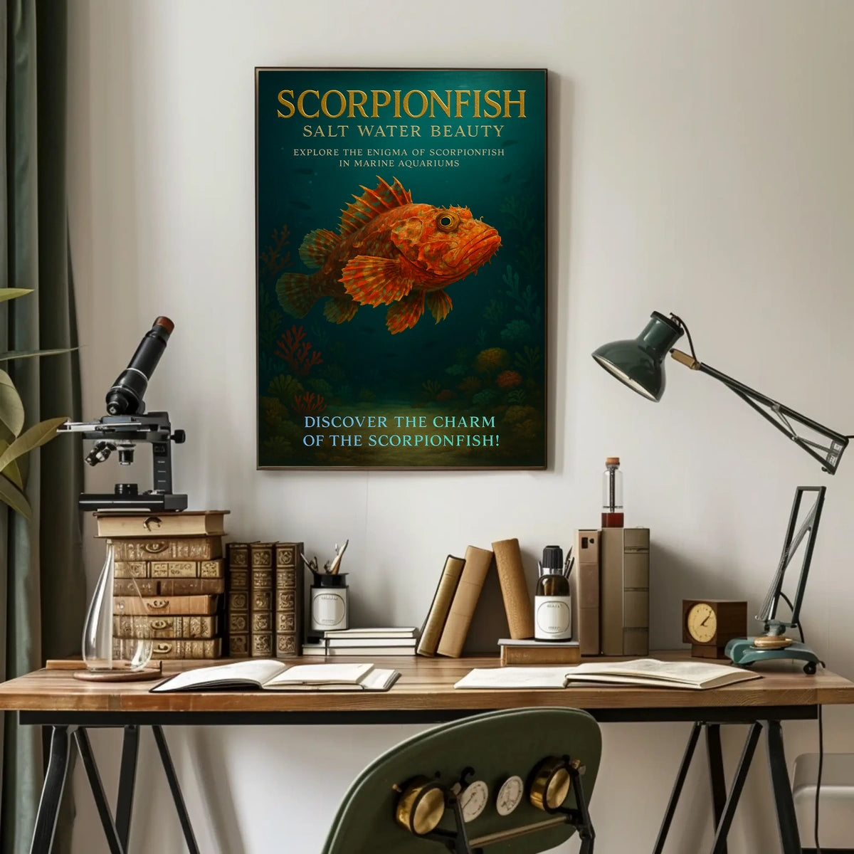 Scorpionfish Salt Water Beauty Poster