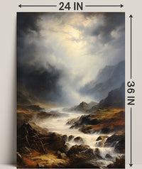 Majestic Mountain Landscape Poster