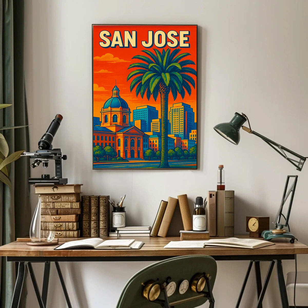 San Jose Cityscape Poster