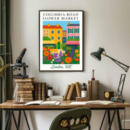 Columbia Road Flower Market Poster