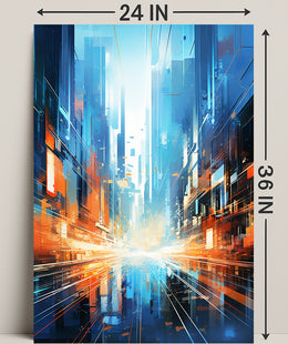 Futuristic Cityscape Poster