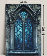 Gothic Window Elegance Poster