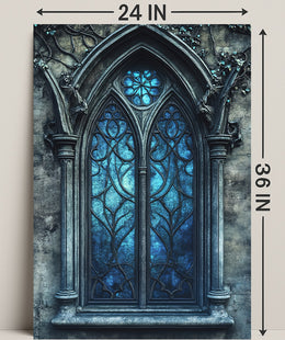 Gothic Window Elegance Poster