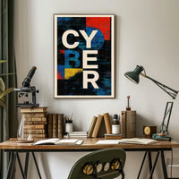 Cyber Abstract Abstract Poster