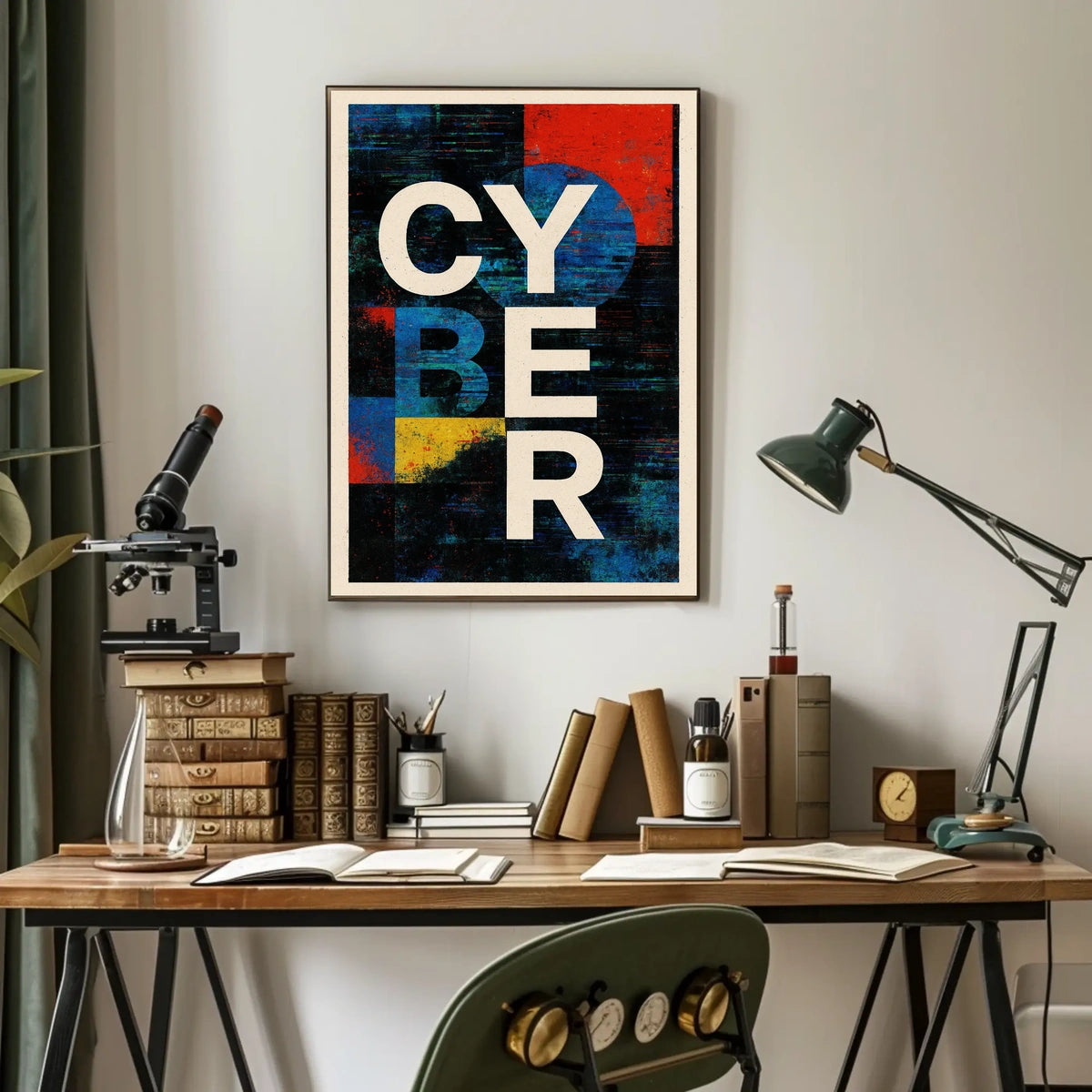 Cyber Abstract Abstract Poster