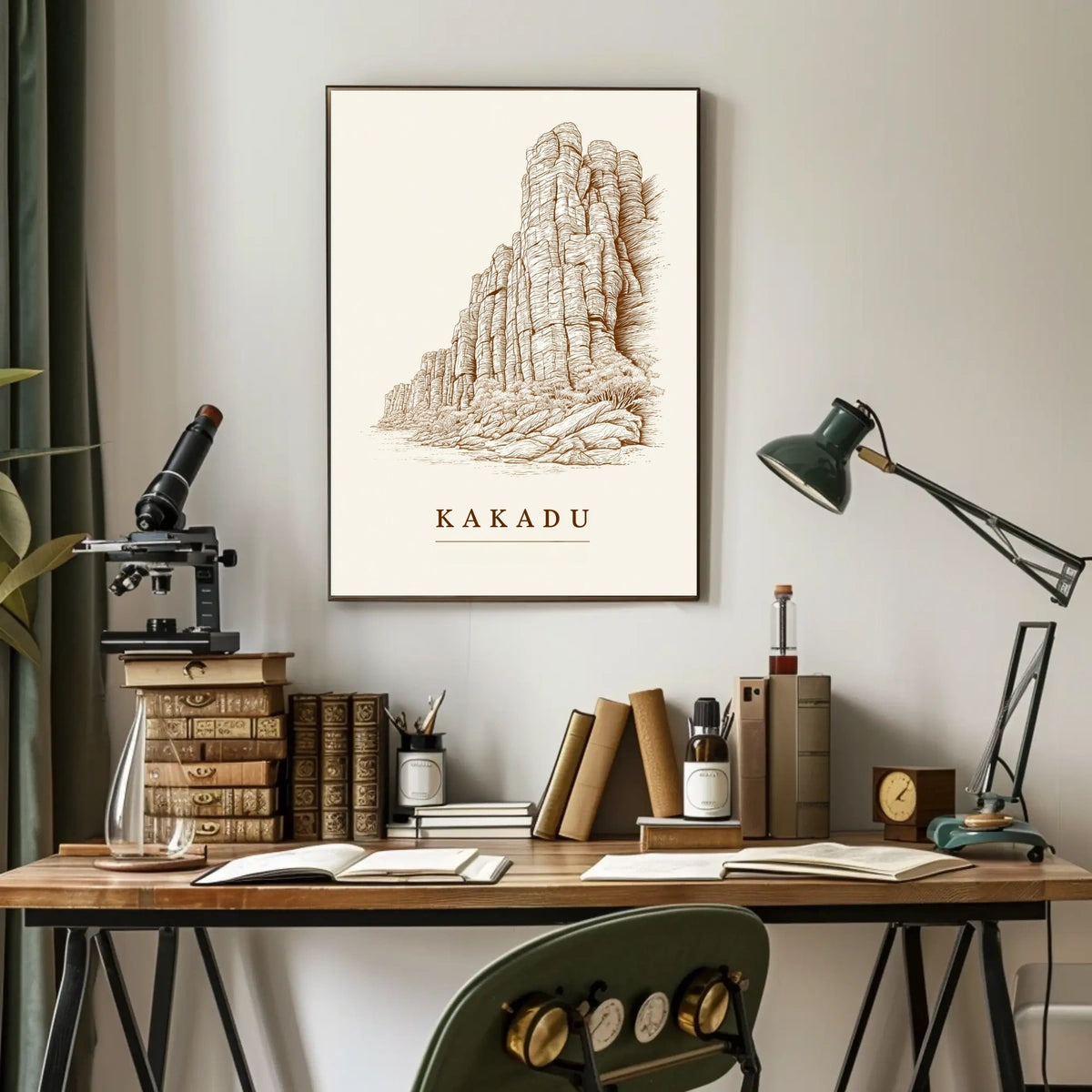 Kakadu Landscape Illustration Poster