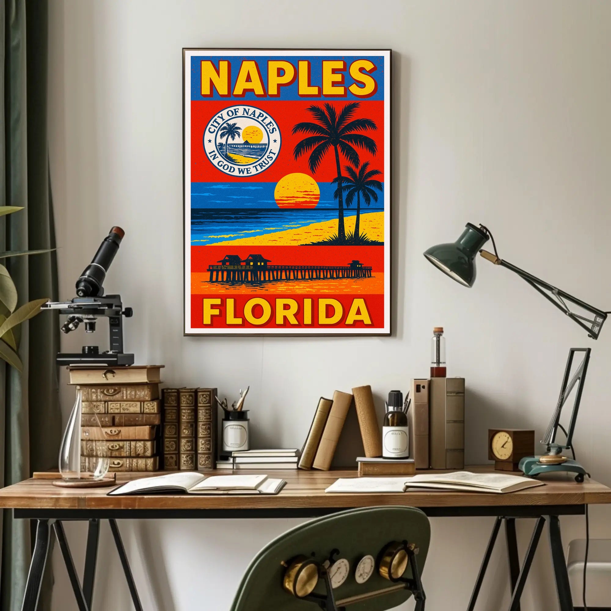 Welcome to Naples, Florida Poster PosterGoat
