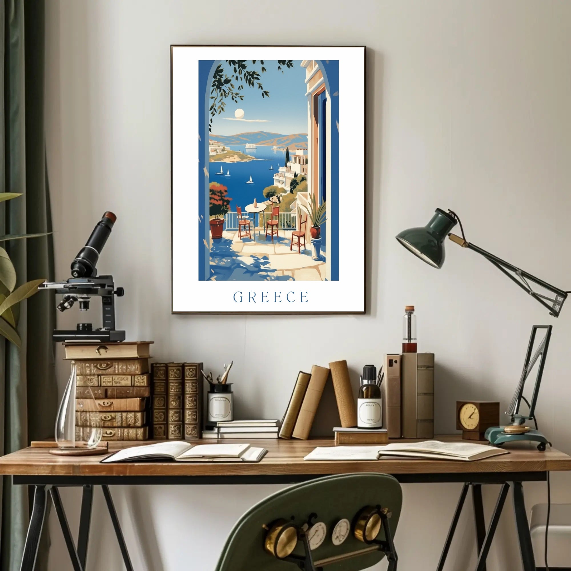 Scenic View of Greece Poster PosterGoat