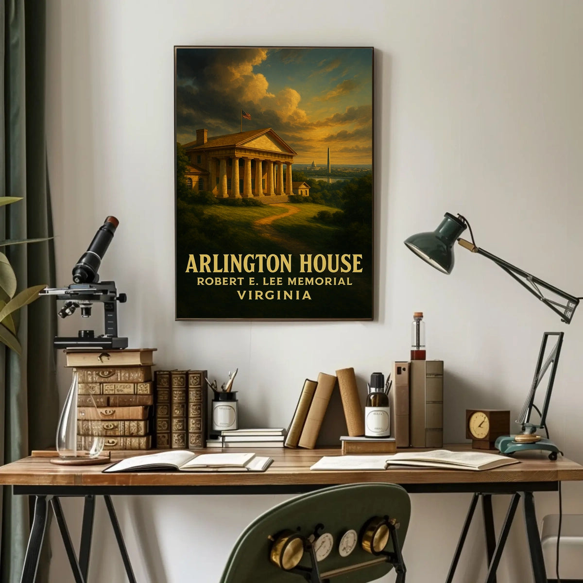 Arlington House Robert E. Lee Memorial Poster