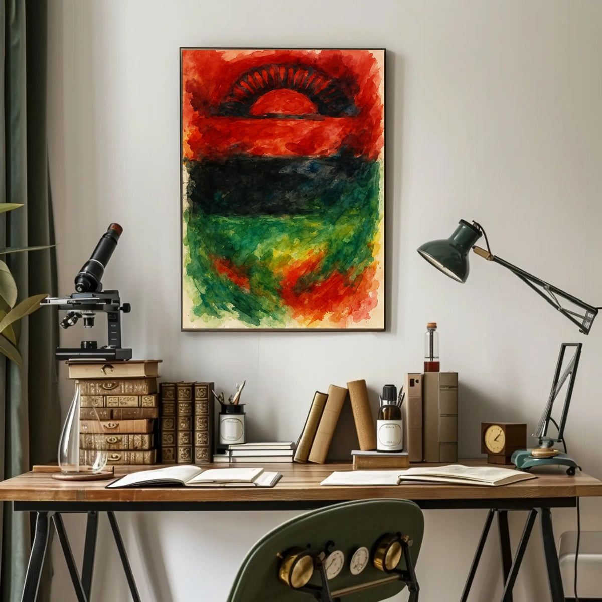 Abstract Sunrise Poster