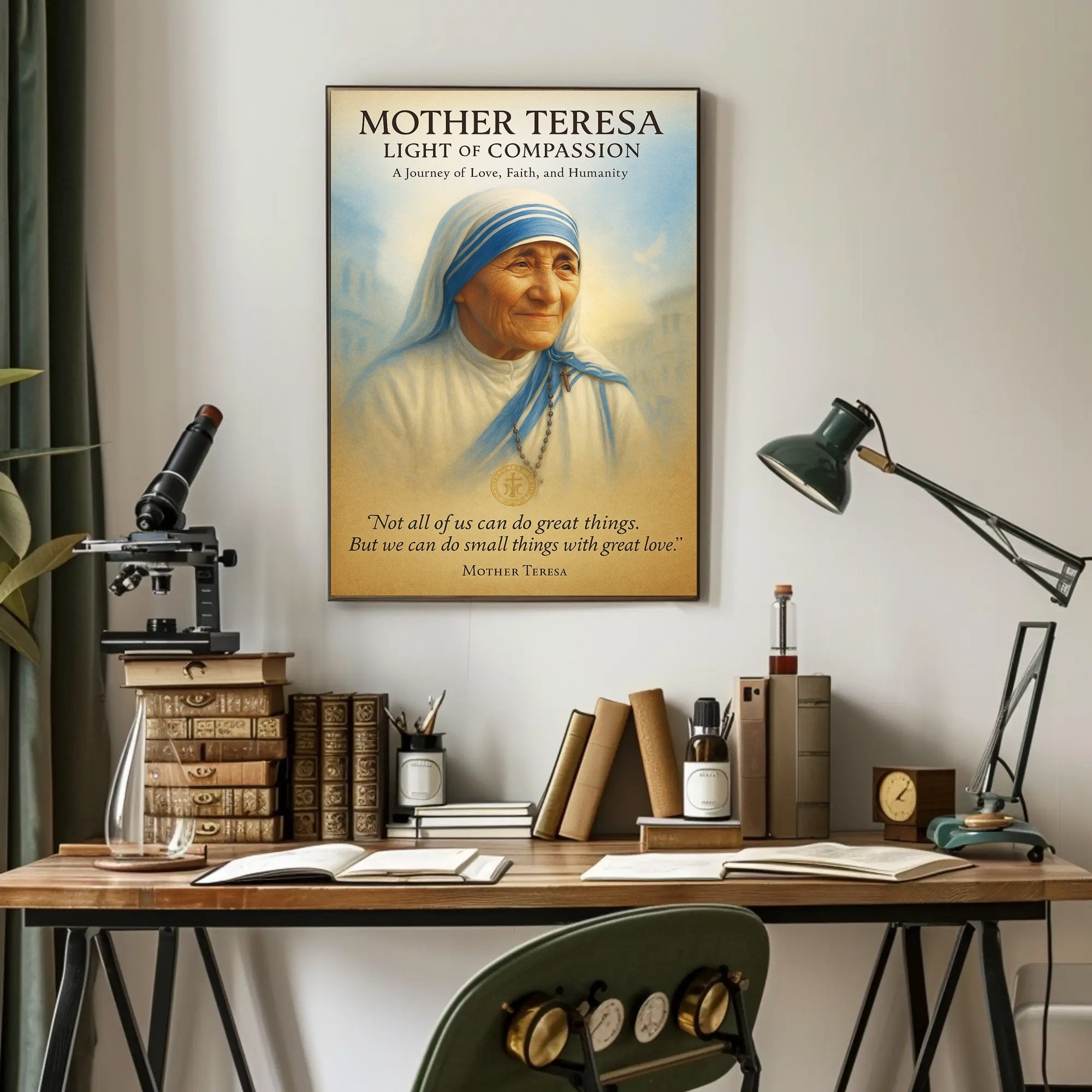 Mother Teresa Light of Compassion Poster
