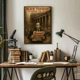Black Tuesday Wall Art Historical or Presidential Poster