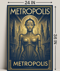 Metropolis  Art Deco Futurism Poster PosterGoat