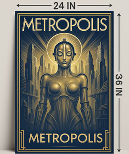 Metropolis  Art Deco Futurism Poster PosterGoat
