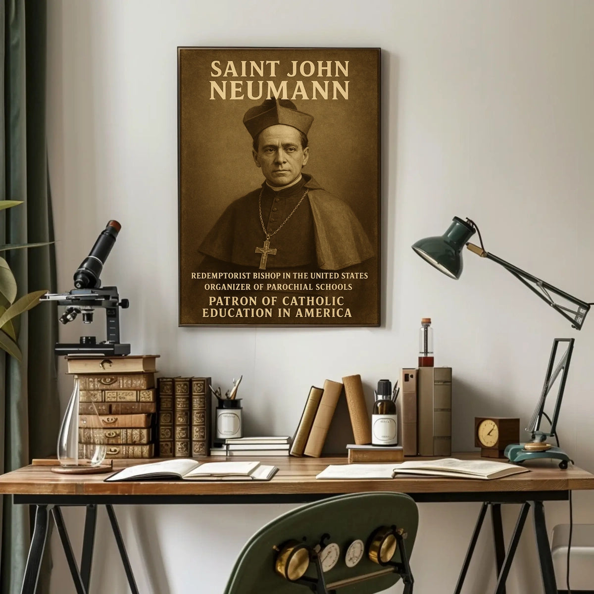 Saint John Neumann Patron Of Catholic Poster