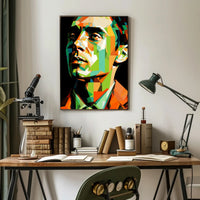 Geometric Portrait Poster PosterGoat