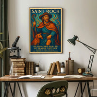 Saint Roch Patron of Dogs and the Sick Poster