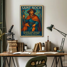 Saint Roch Patron of Dogs and the Sick Poster