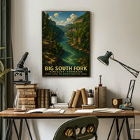 Big South Fork Scenic Gorge And River Poster