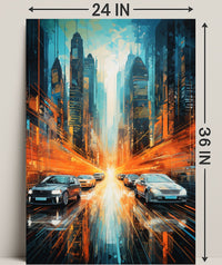 Futuristic Cityscape Poster