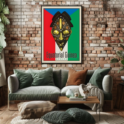 Vintage Poster Equatorial Guinea Africa