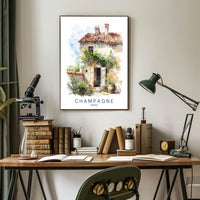 Champagne Charm Poster