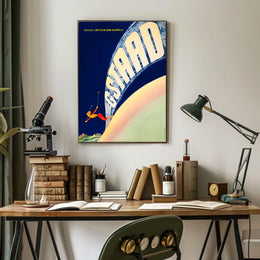 Gstaad Skiing Adventure Poster