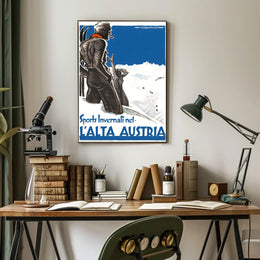 Winter Sports In Upper Austria Poster