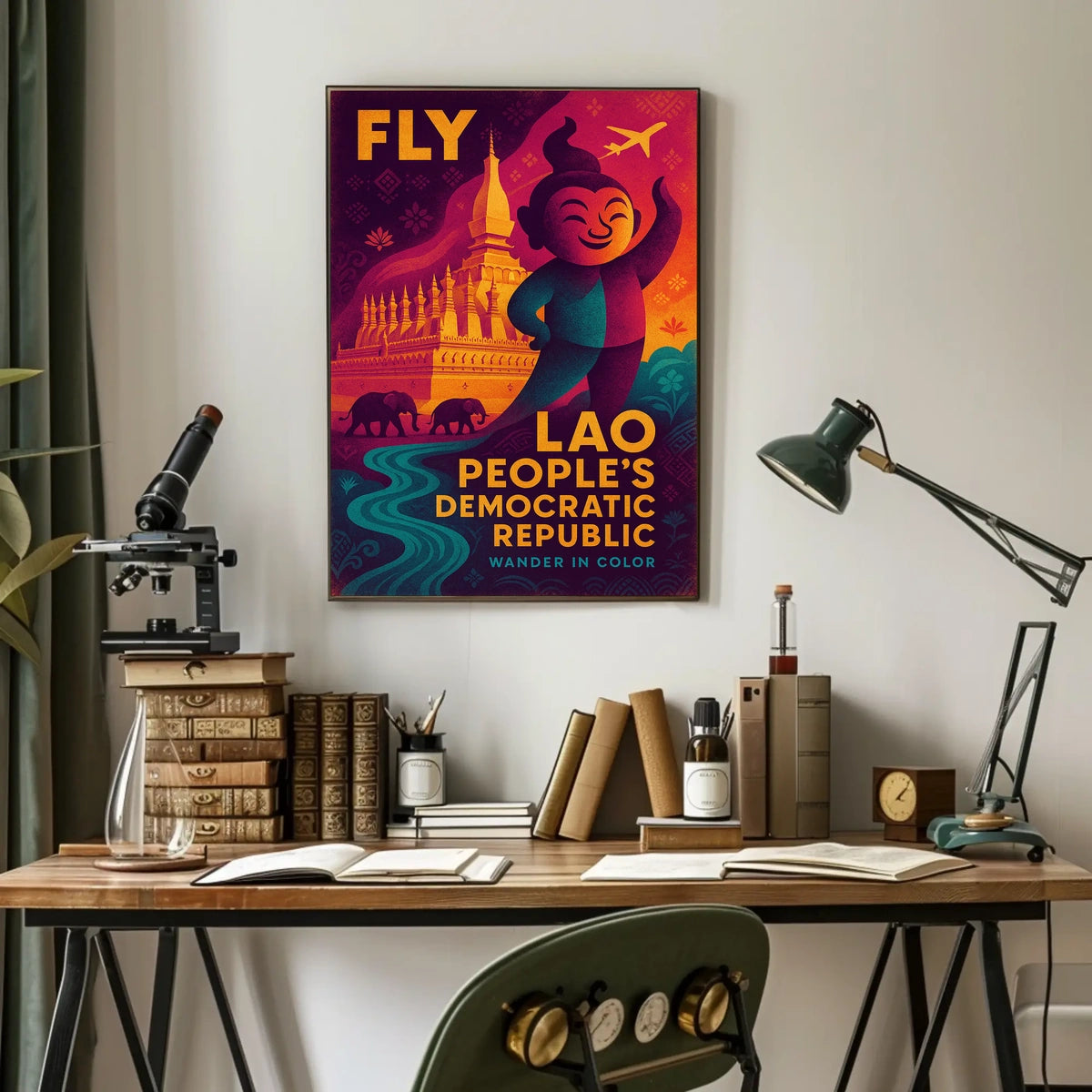 Explore the Lao Peoples Democratic Republic Poster