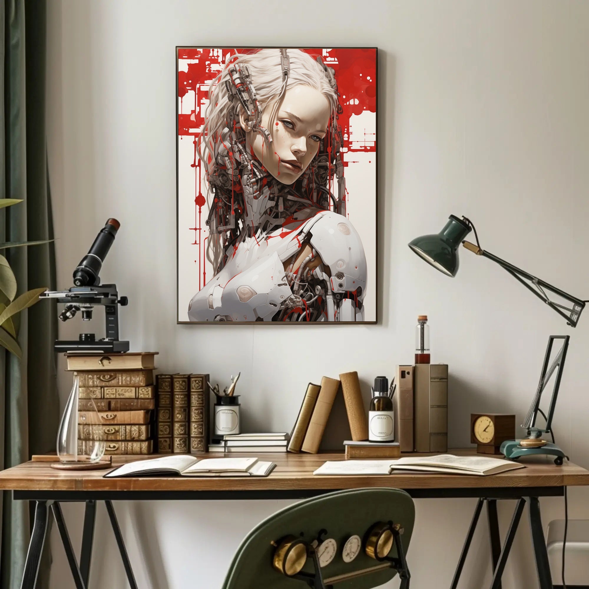 Cybernetic Elegance Poster
