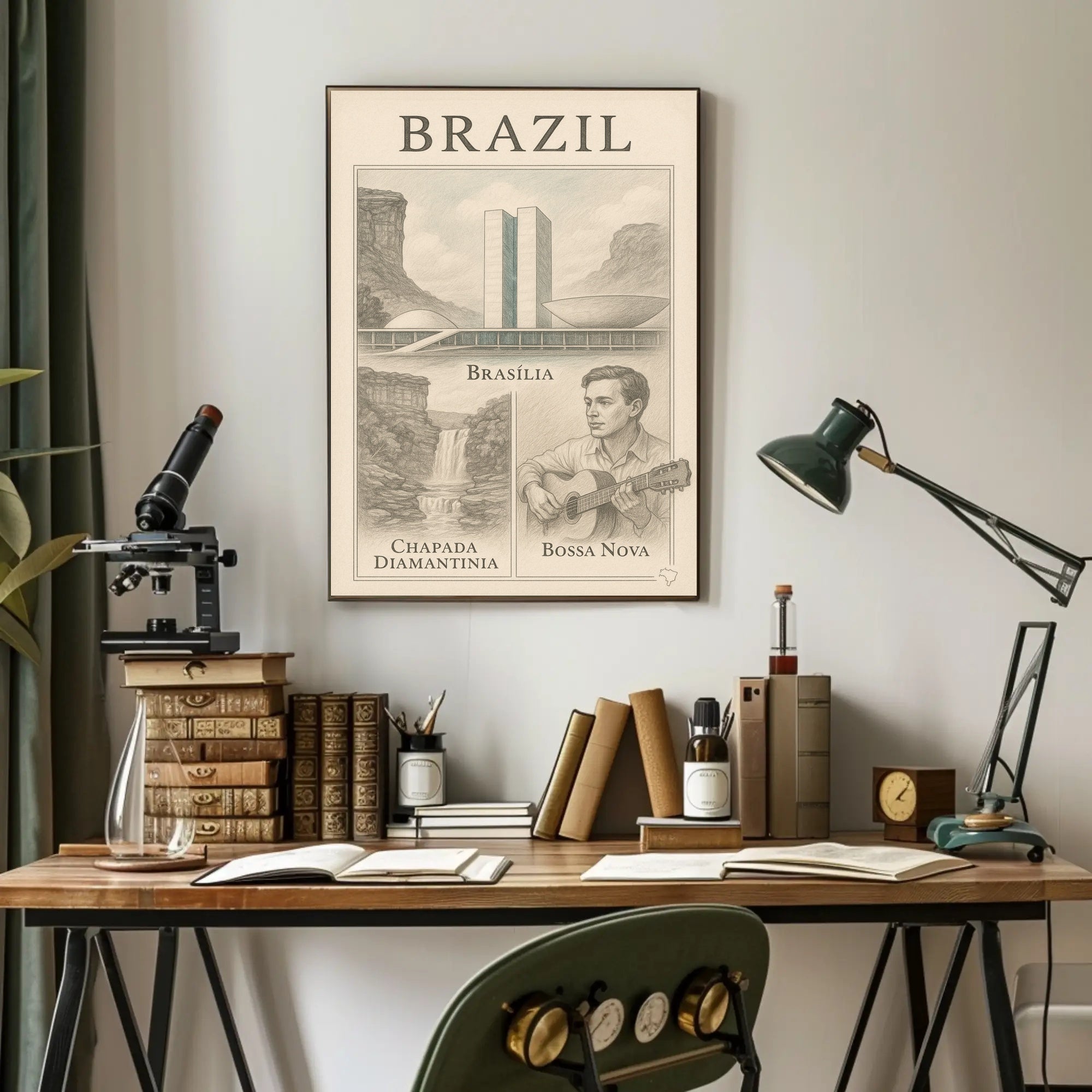 Brazil Cultural and Natural Wonders Poster PosterGoat
