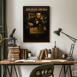 Iconic Leadership and Legacy in Historical or Presidential Poster