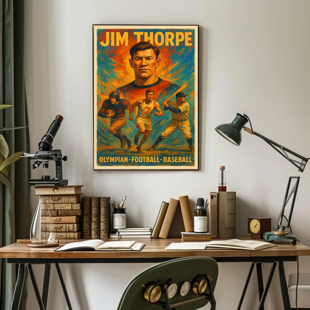 Celebrating Jim Thorpe A Multisport Legend Poster
