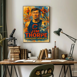 Jim Thorpe Legendary Athlete Poster