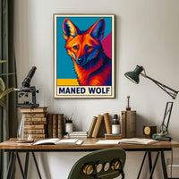 Maned Wolf Poster