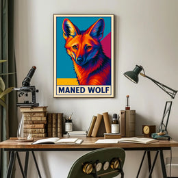 Maned Wolf Poster