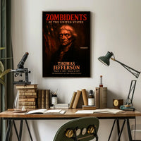 Thomas Jefferson 3rd President of the United States Zombidents Poster Series