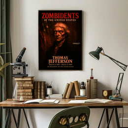 Thomas Jefferson 3rd President of the United States Zombidents Poster Series
